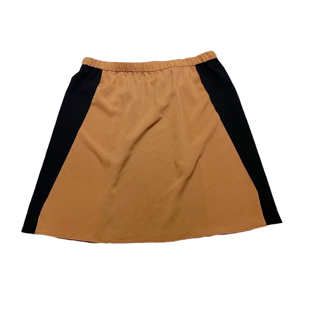 Clover Canyon Sheer Lightweight Business Casual Layered Color Block Mini Skirt